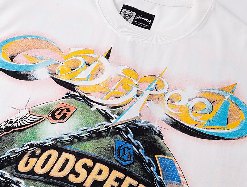 Godspeed Out of Many Skull Graphic T-Shirt ¡ª detail