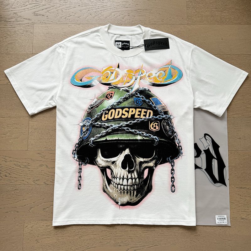 Godspeed Out of Many Skull Graphic T-Shirt ¡ª context