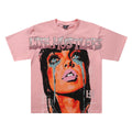 Life Hustlere Crying Woman Rhinestone Graphic T-Shirt ¡ª hero