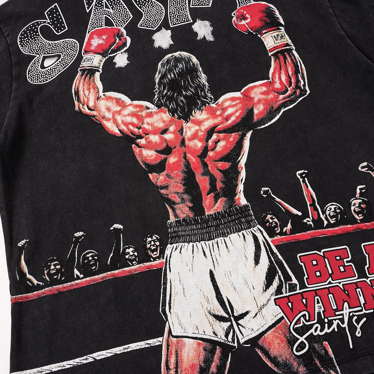 SAINT Boxer Winner Graphic T-Shirt ¡ª detail