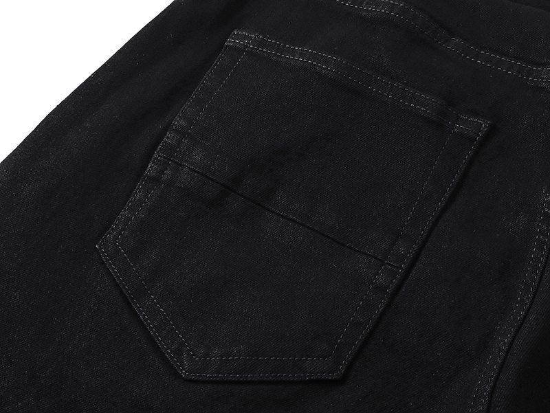 AMIRI Tonal Monogram Denim Shorts ¡ª detail