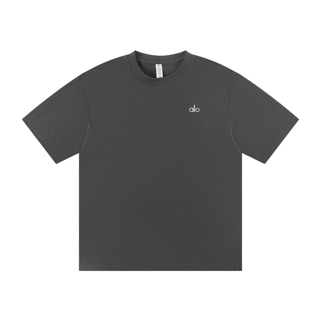alo Solid Logo T-Shirt & Shorts Set ¡ª front