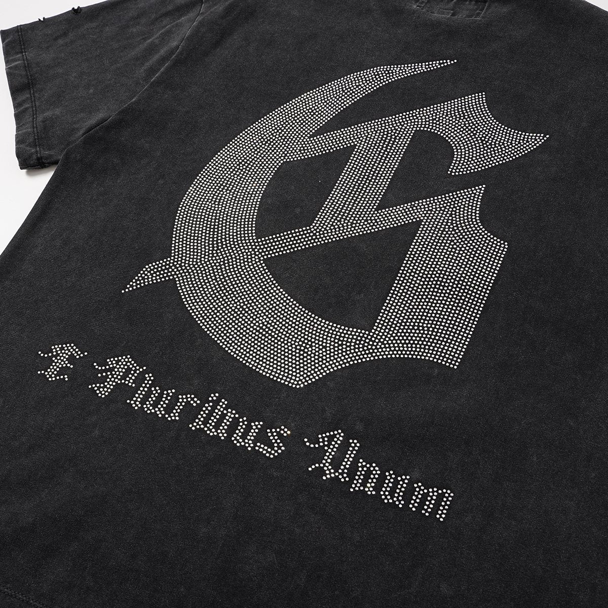 Godspeed Washed Rhinestone Graphic T-Shirt ¡ª detail