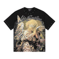 MIXED EMOTION Angel Graphic Studded-Trim T-Shirt ¡ª hero