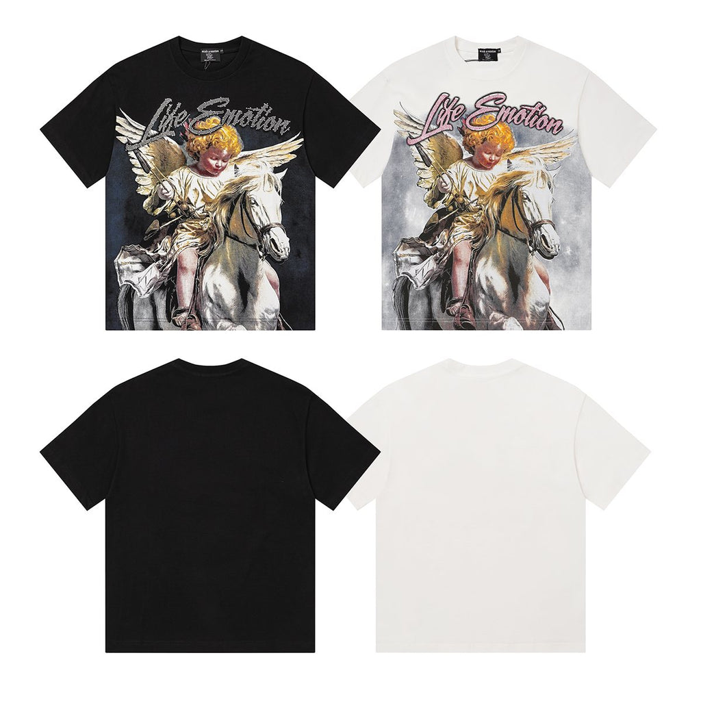 MIXED EMOTION Angel Horse Graphic T-Shirt ¡ª comparison