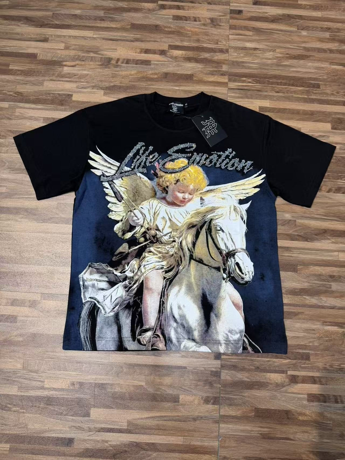 MIXED EMOTION Angel Horse Graphic T-Shirt ¡ª front