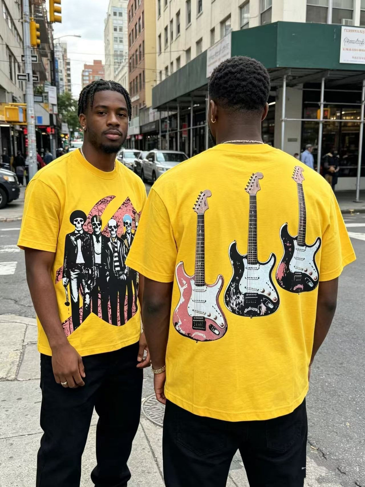 Godspeed Skeleton Band Guitar Graphic T-Shirt ¡ª context