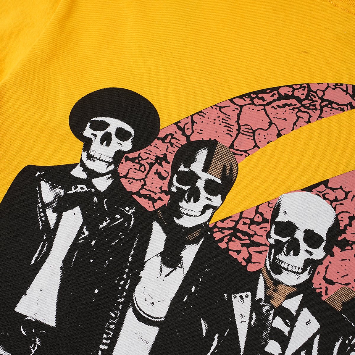 Godspeed Skeleton Band Guitar Graphic T-Shirt ¡ª detail