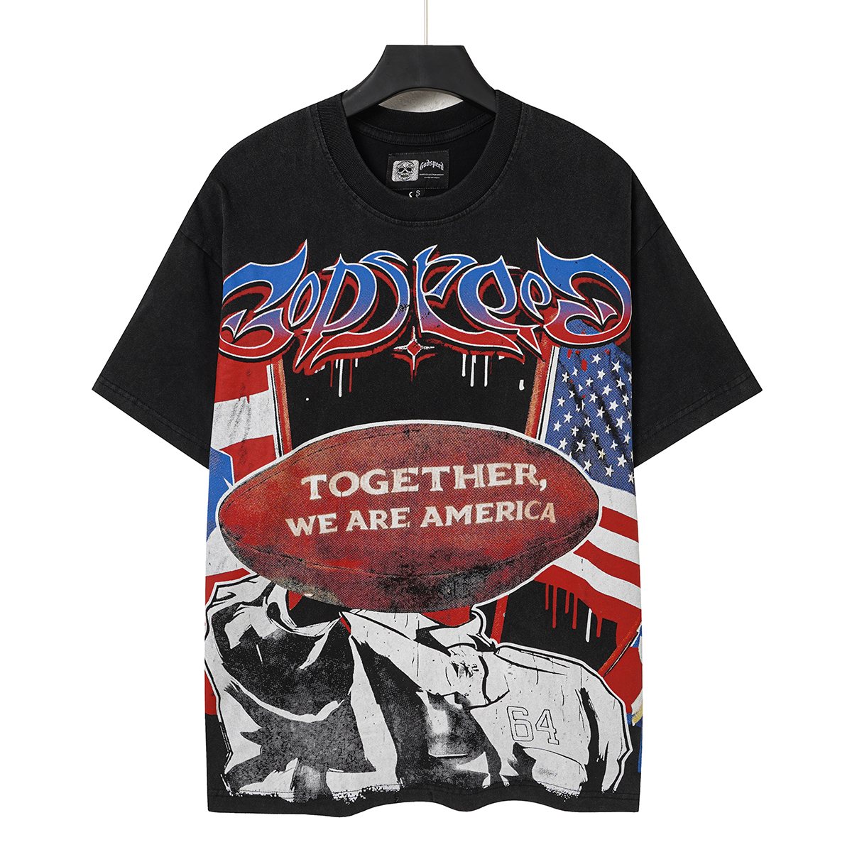 Godspeed Together We Are America Football Graphic T-Shirt ¡ª hero