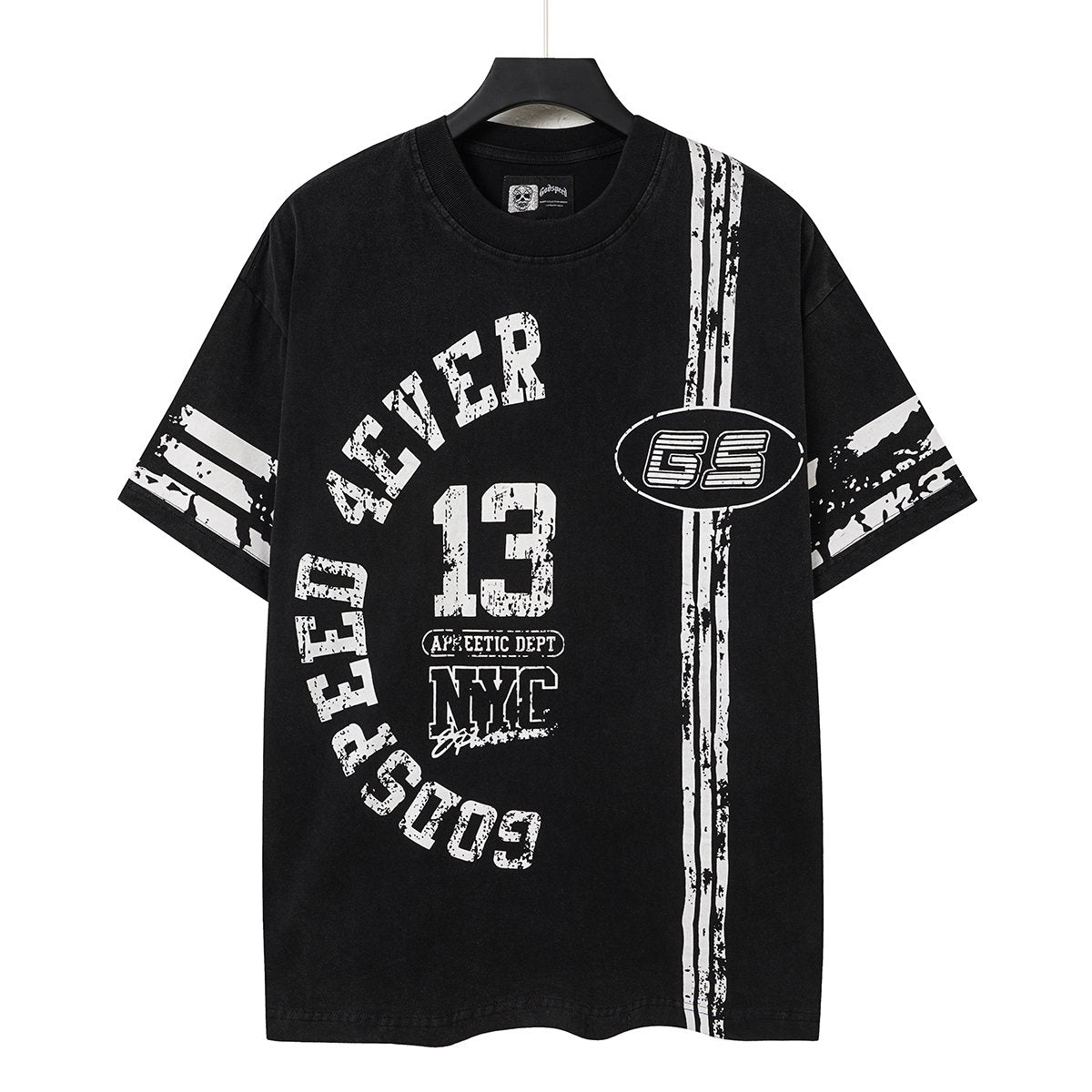 Godspeed Washed Black Distressed Graphic T-Shirt ¡ª hero