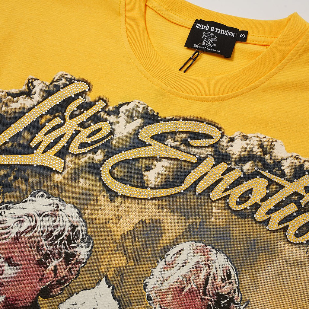 MIXED EMOTION Front Rhinestone Graphic T-Shirt ¡ª detail