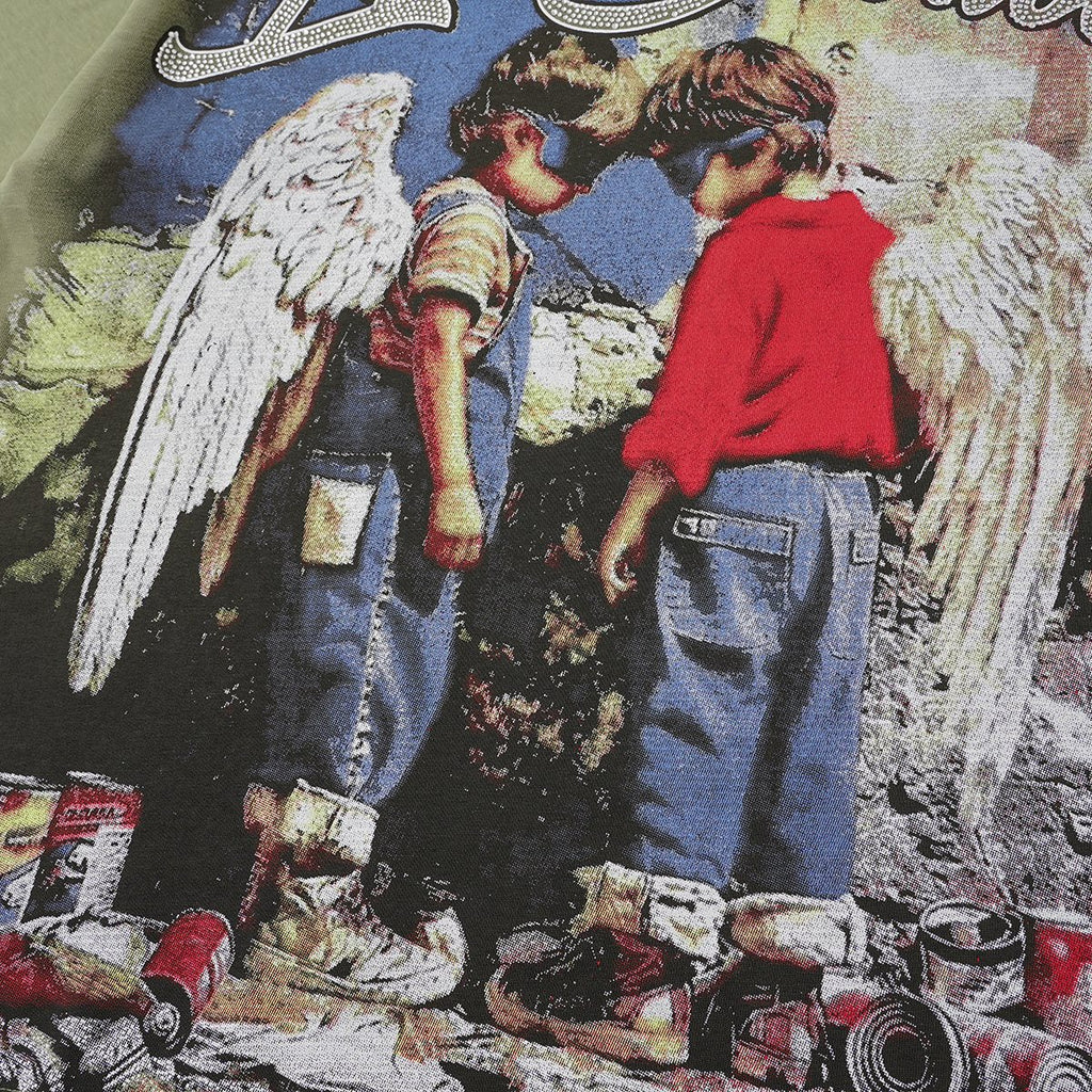 MIXED EMOTION Rhinestone Graphic T-Shirt ¡ª detail
