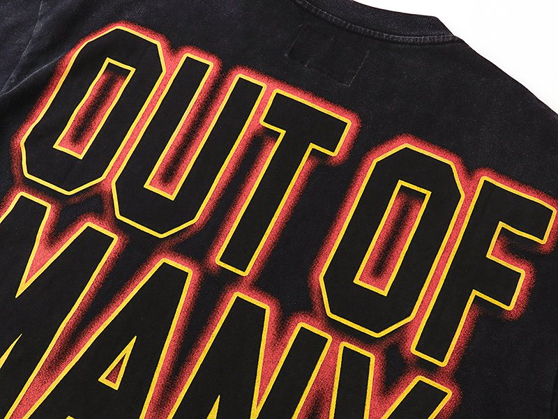 Godspeed Washed Black Racing Graphic T-Shirt ¡ª detail