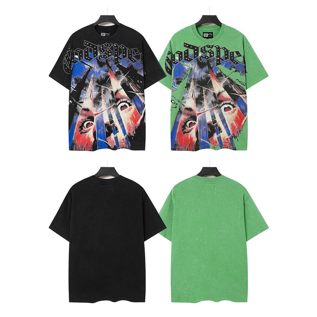 Godspeed Abstract Face Graphic T-Shirt ¡ª comparison
