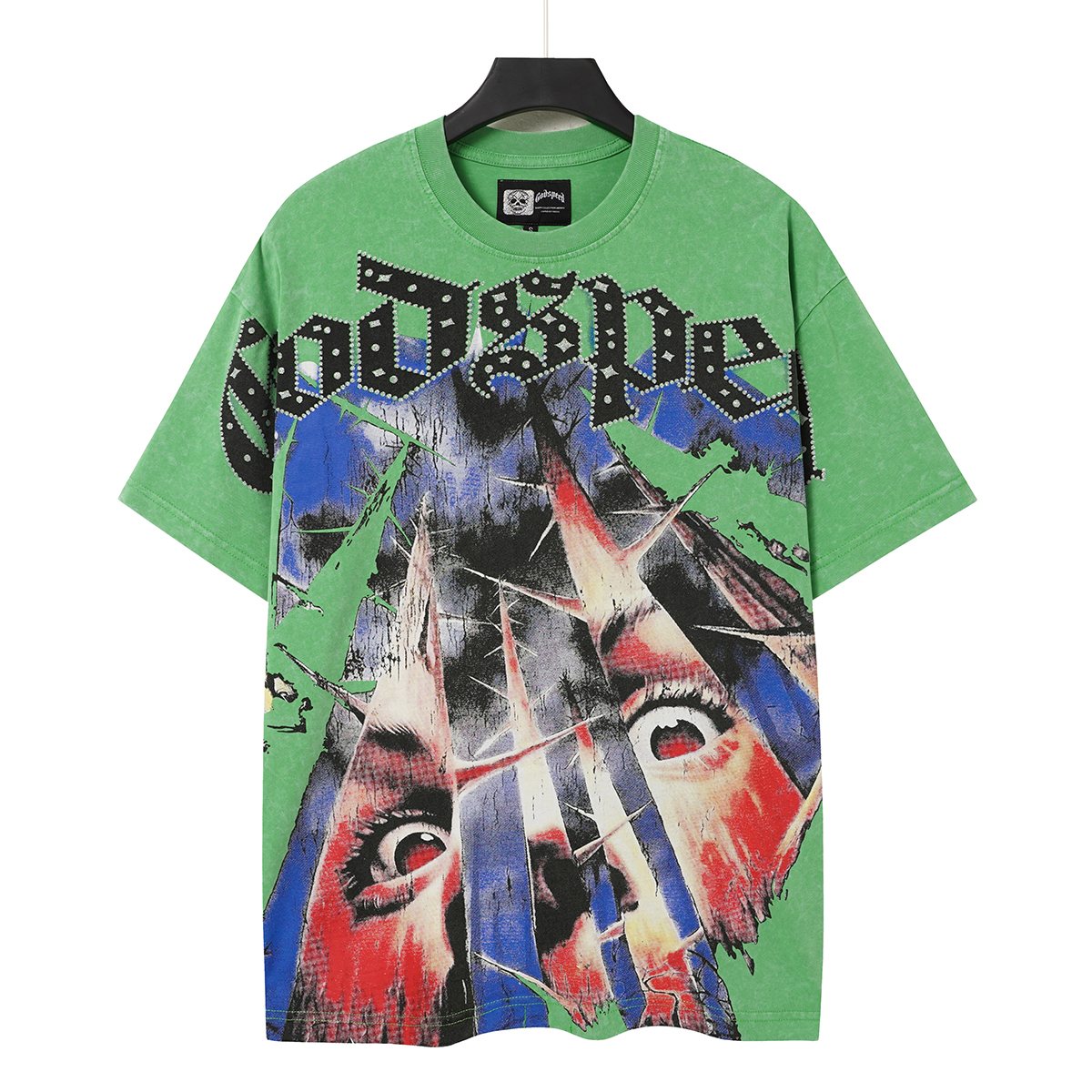 Godspeed Abstract Face Graphic T-Shirt ¡ª front