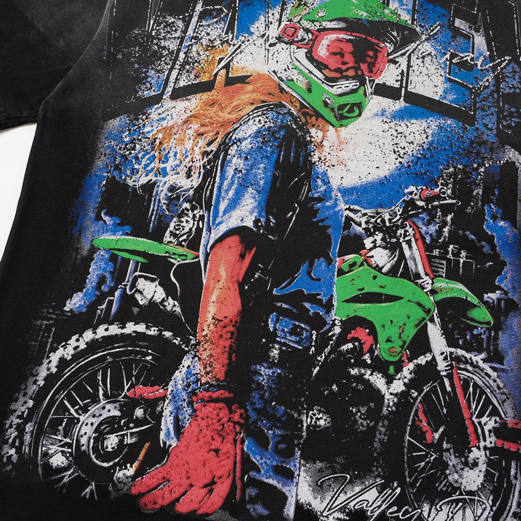 VALLEY Motorsport Speedway Graphic T-Shirt ¡ª detail