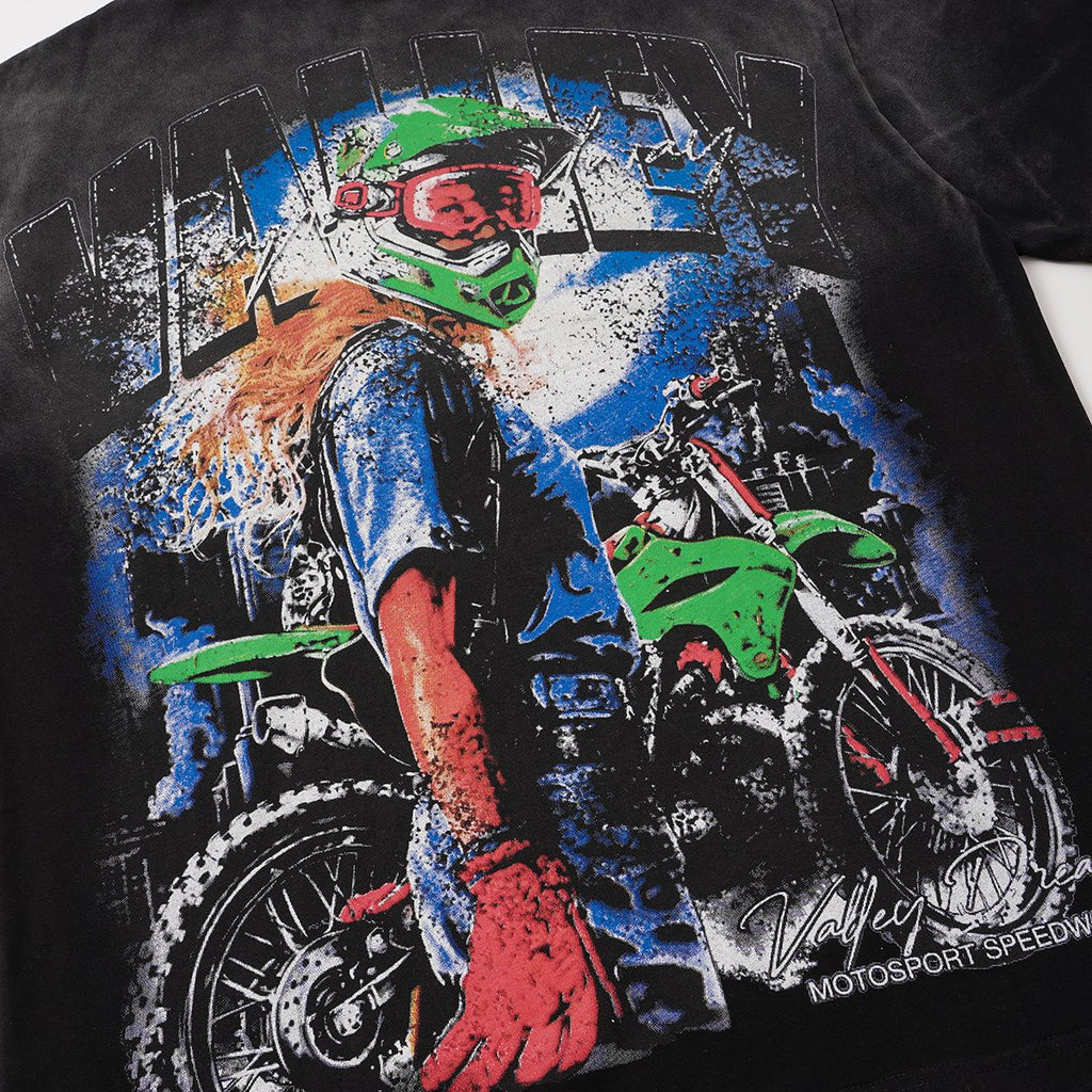 VALLEY Motorsport Speedway Graphic T-Shirt ¡ª detail
