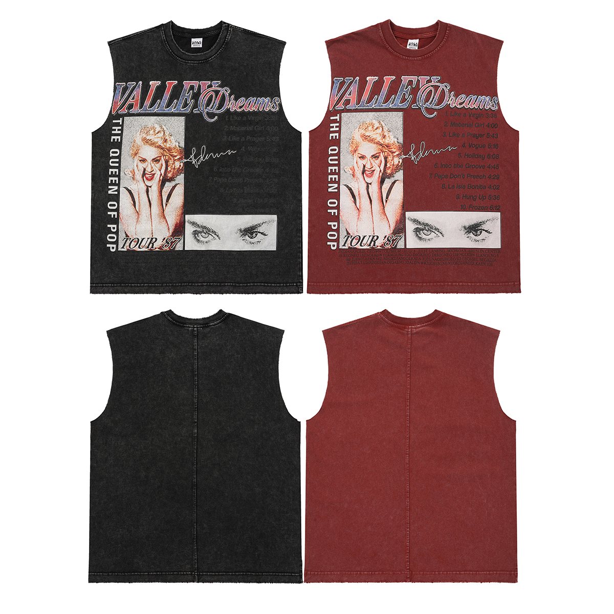 VALLEY Dreams Graphic Sleeveless T-Shirt ¡ª comparison