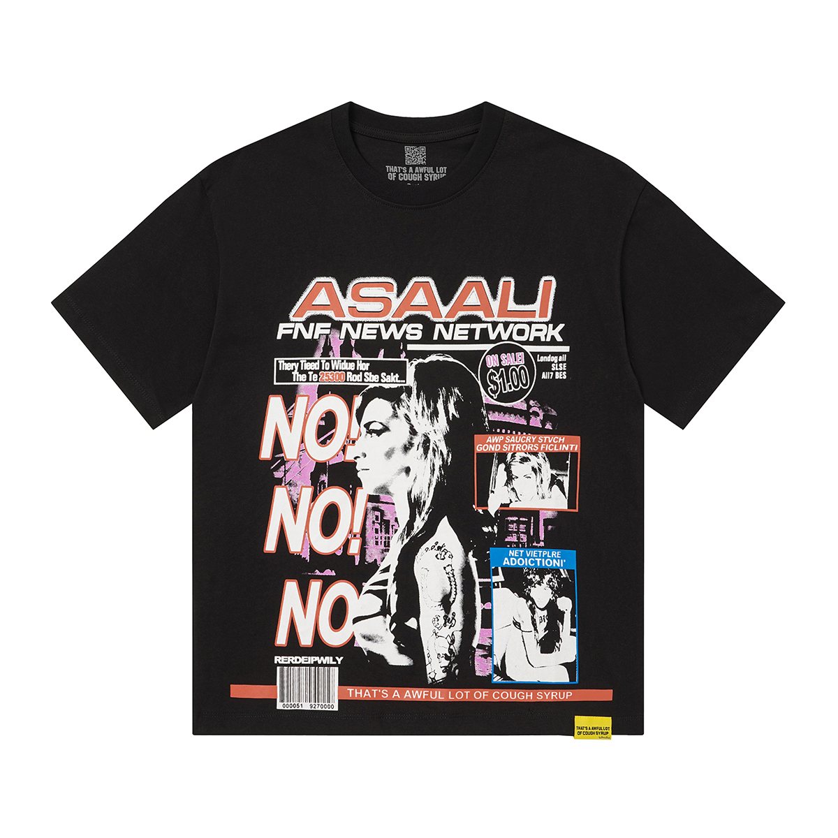 THAT'S A AWFUL LOT OF COUGH SYRUP News Network Graphic T-Shirt ¡ª hero
