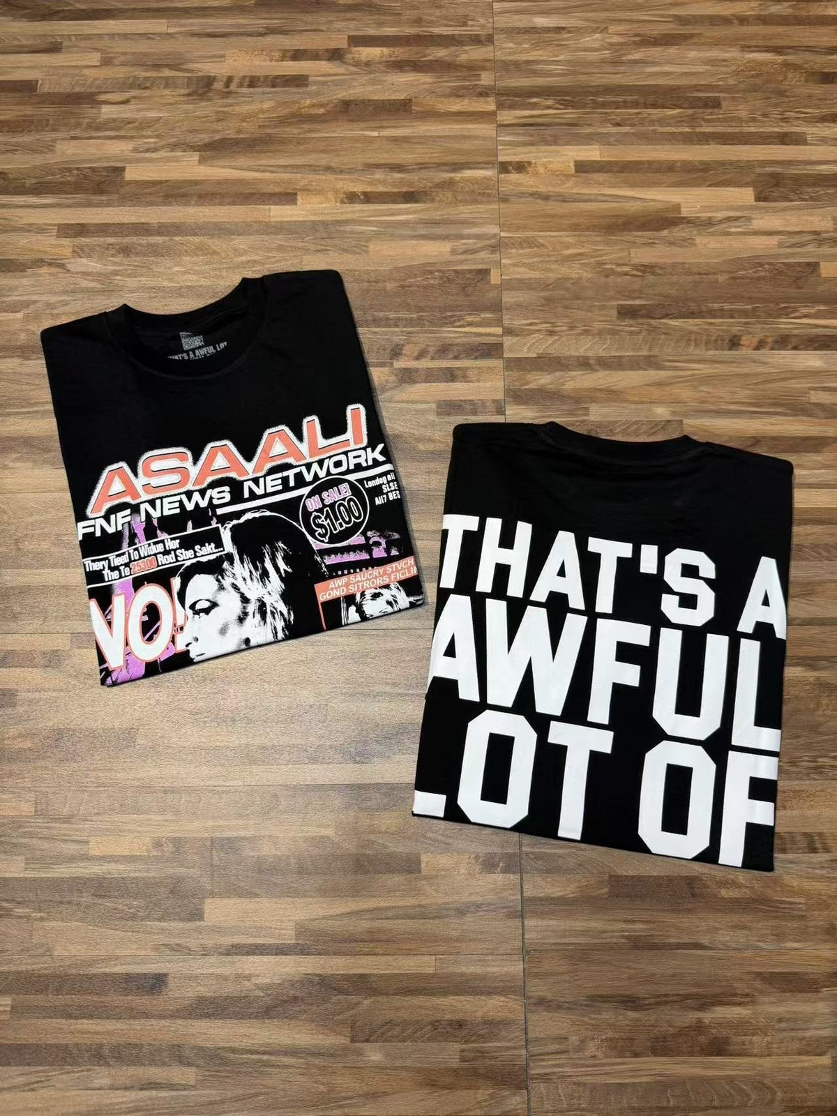 THAT'S A AWFUL LOT OF COUGH SYRUP News Network Graphic T-Shirt ¡ª context