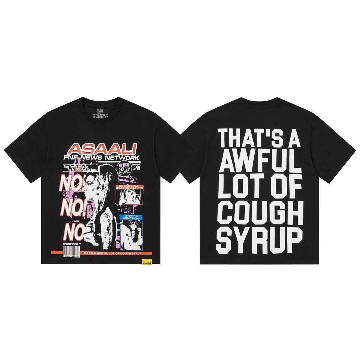 THAT'S A AWFUL LOT OF COUGH SYRUP News Network Graphic T-Shirt ¡ª context