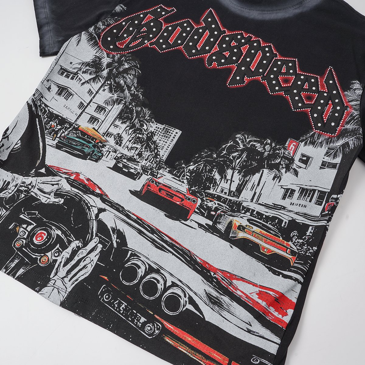Godspeed Car Key Graphic T-Shirt ¡ª detail