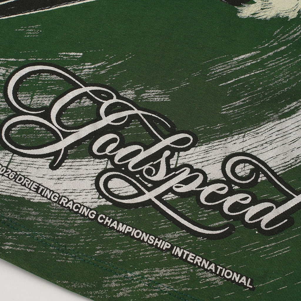 Godspeed Born to Drift Racing Graphic T-Shirt ¡ª detail