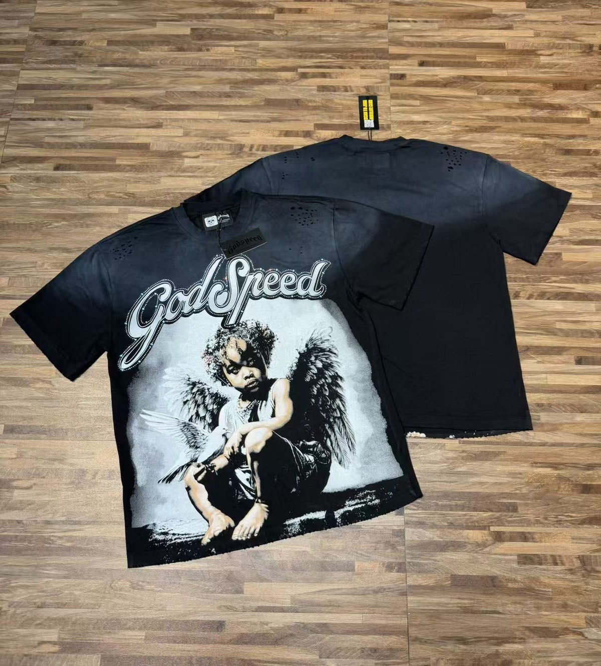 Godspeed Distressed Washed Graphic T-Shirt ¡ª context