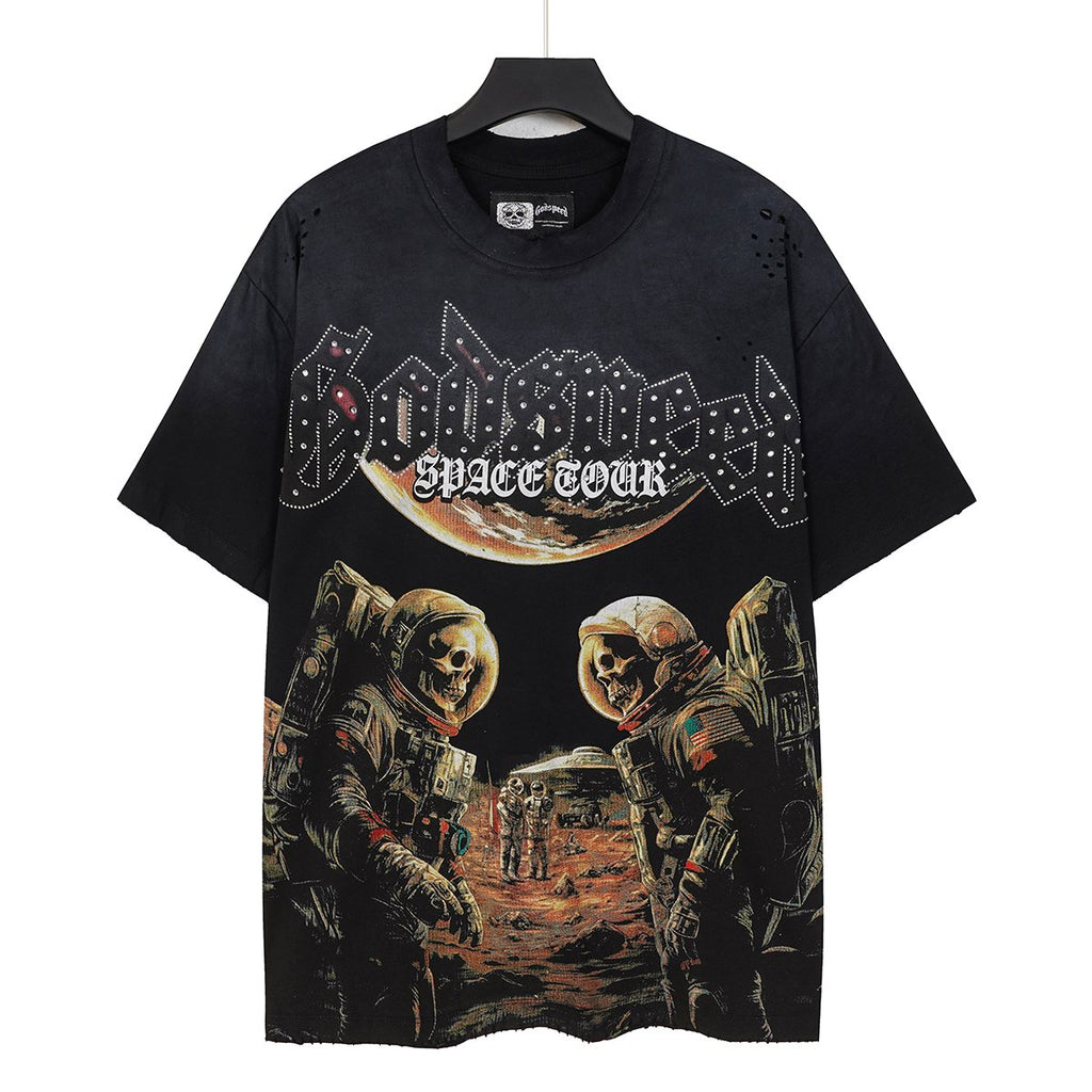 Godspeed Space Tour Astronaut Graphic Short-Sleeve T-Shirt ¡ª hero
