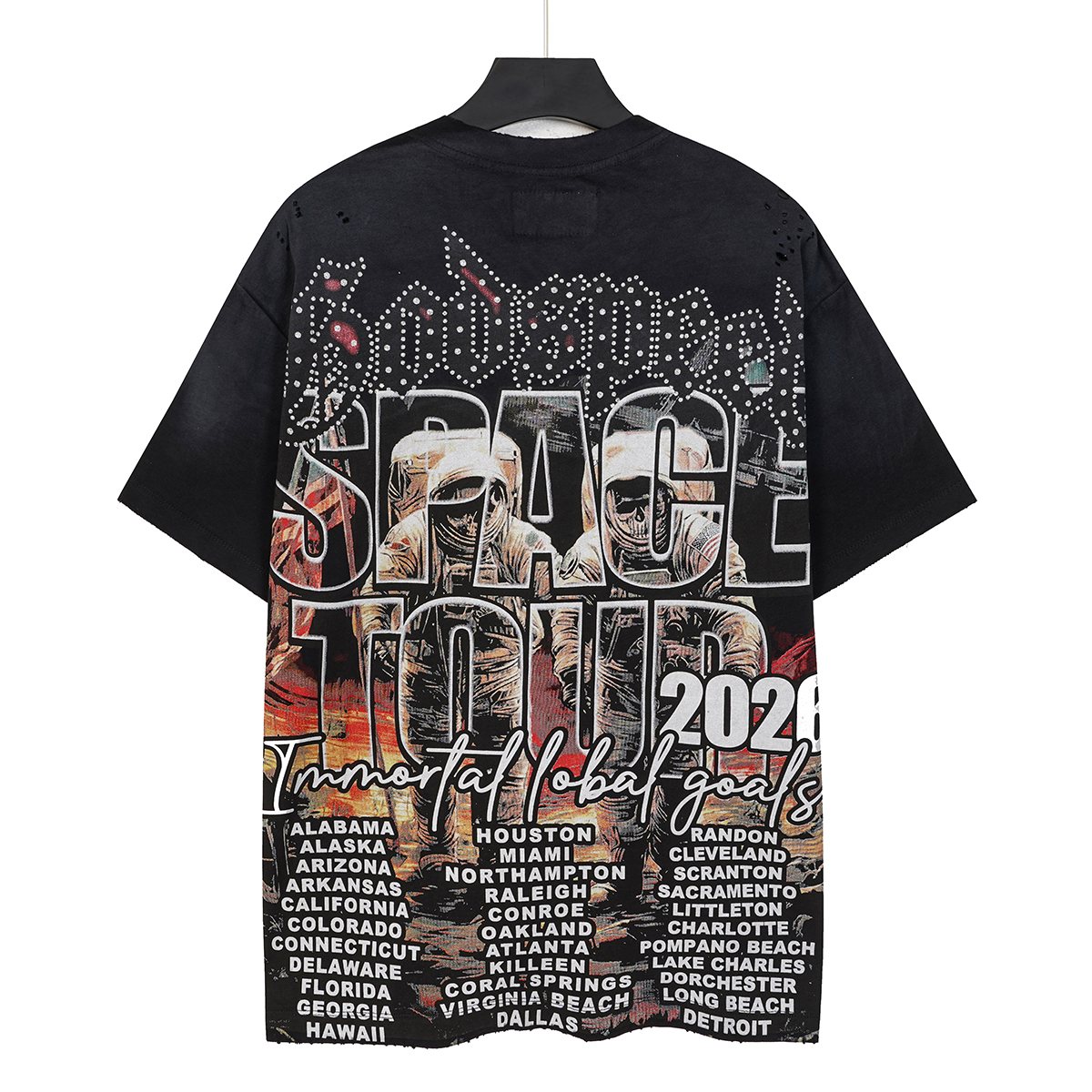 Godspeed Space Tour Astronaut Graphic Short-Sleeve T-Shirt ¡ª back