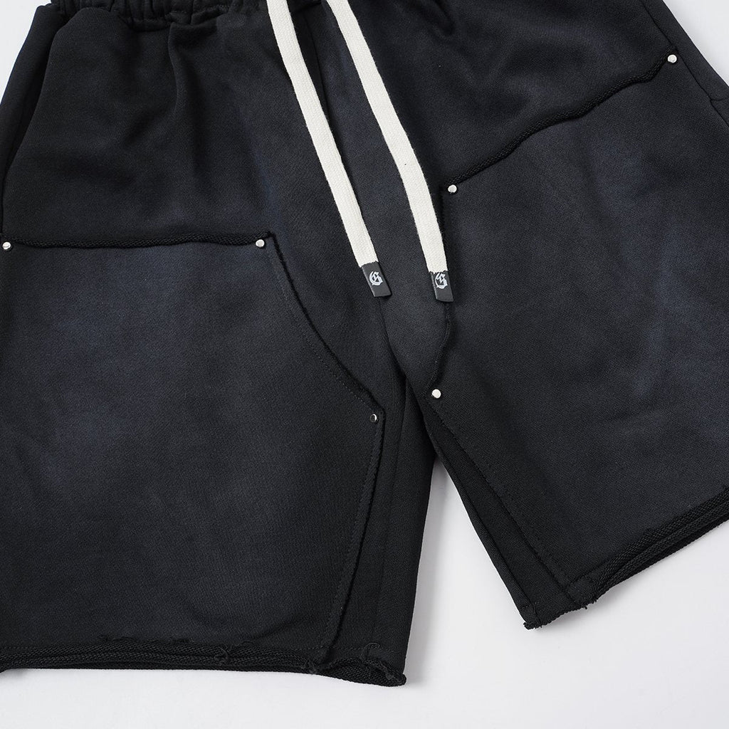 Godspeed Washed Graphic Sweat Shorts ¡ª detail