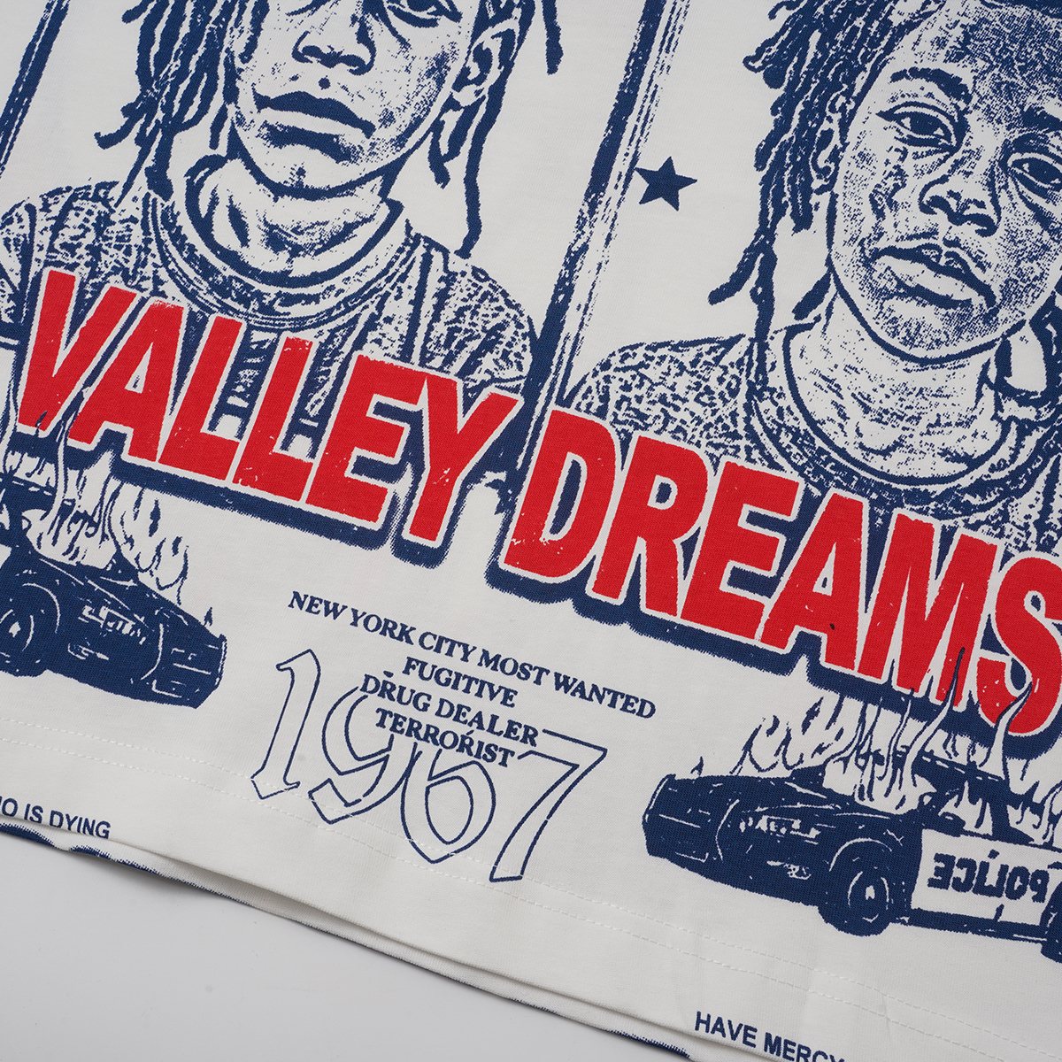 VALLEY NYC Most Wanted 1967 Graphic T-Shirt ¡ª detail