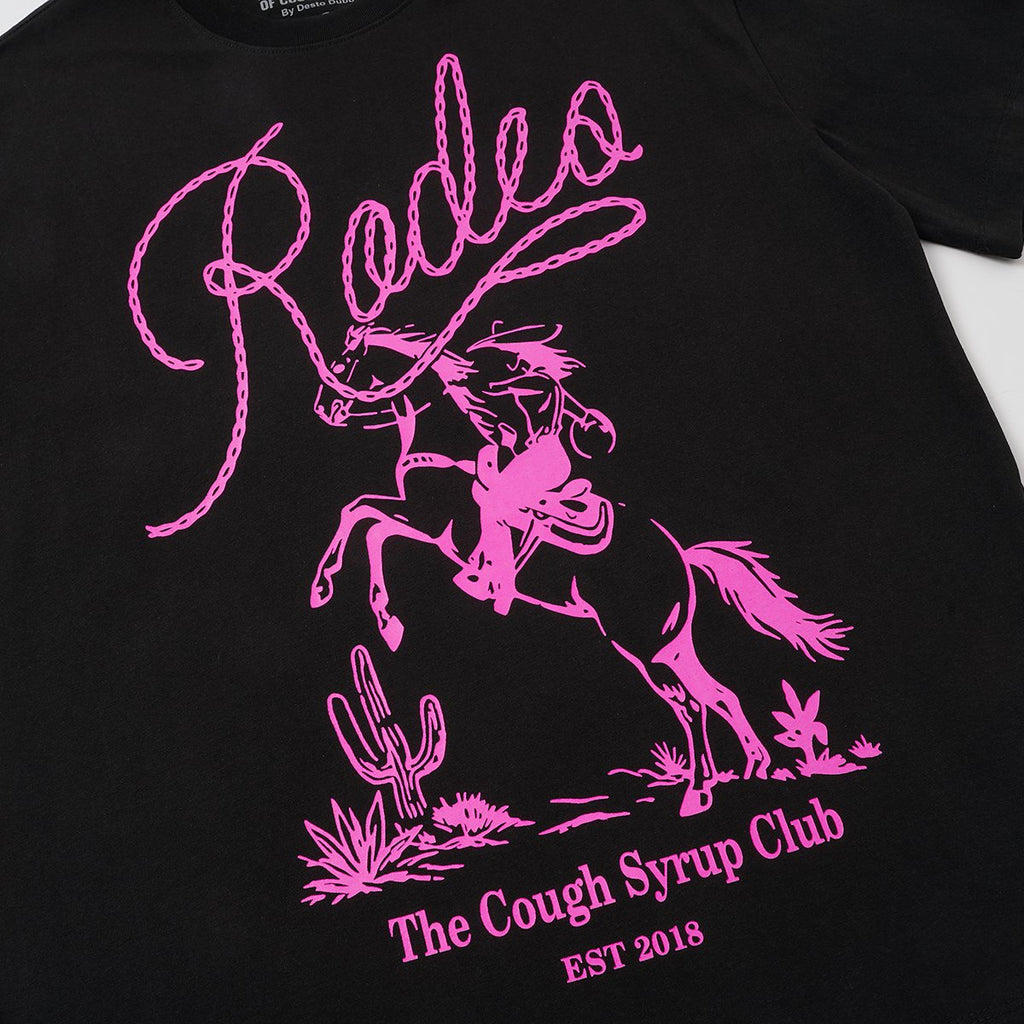 THAT'S A AWFUL LOT OF COUGH SYRUP Rodeo Graphic Short-Sleeve T-Shirt ¡ª detail