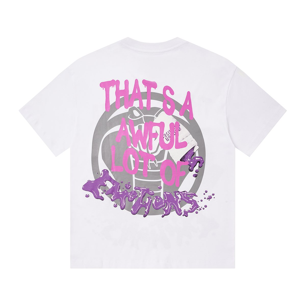 THAT'S A AWFUL LOT OF COUGH SYRUP Skull Graphic T-Shirt ¡ª back