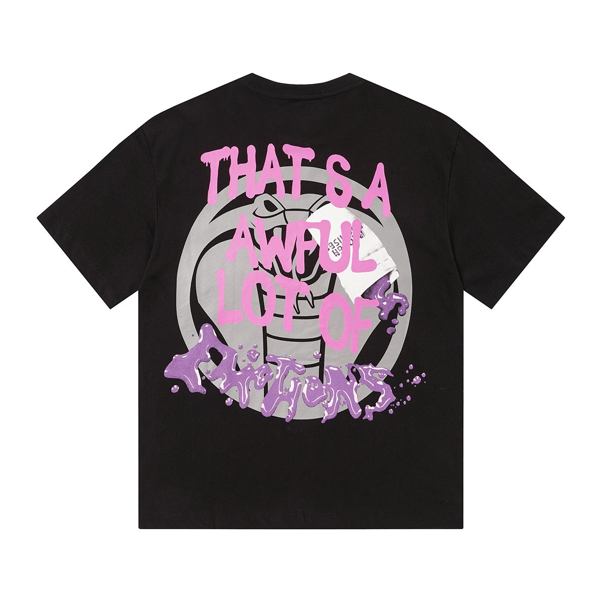 THAT'S A AWFUL LOT OF COUGH SYRUP Skull Graphic T-Shirt ¡ª back