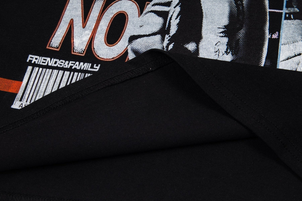 ASAALL Black Front & Back Graphic T-Shirt ¡ª detail
