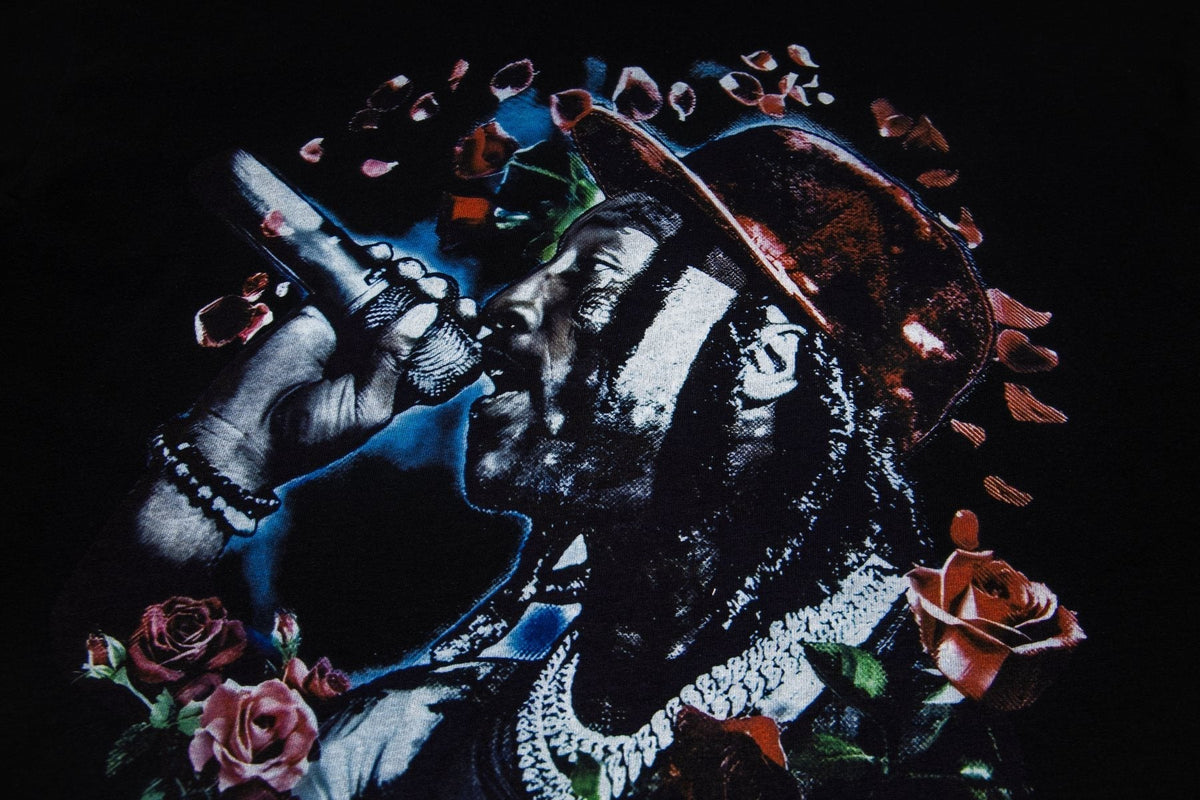 ASAALL Portrait Rose Graphic T-Shirt ¡ª detail