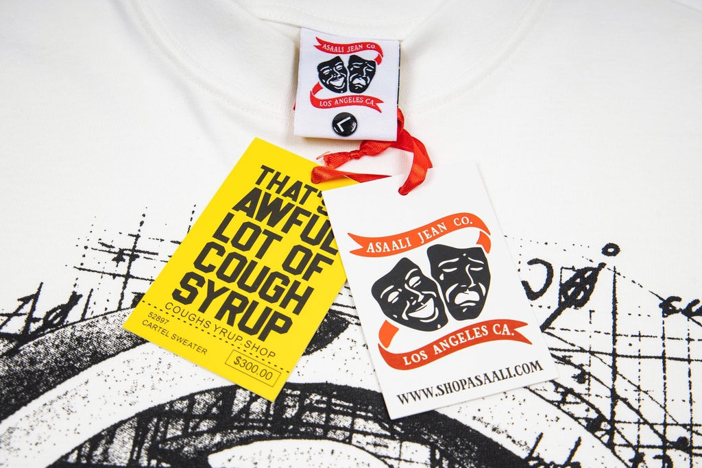 ASAALL White Graphic Short-Sleeve T-Shirt ¡ª hang_tag