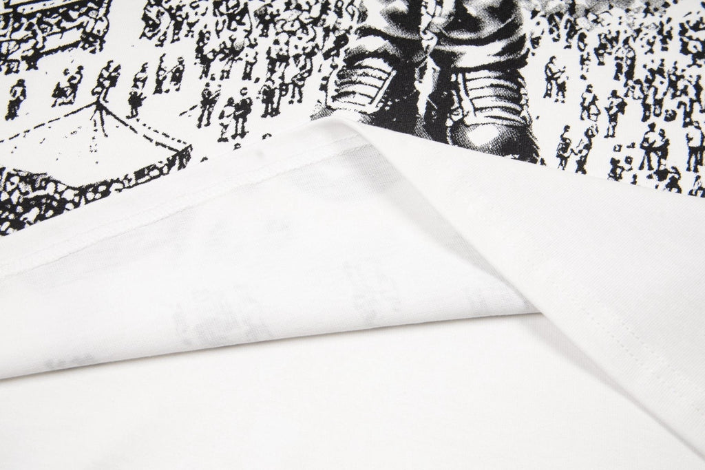 ASAALL White Black Front Graphic T-Shirt ¡ª detail