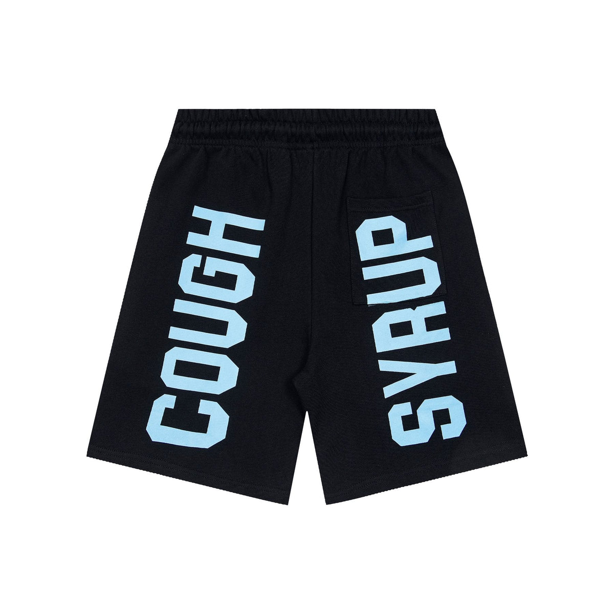 THAT'S A AWFUL LOT OF COUGH SYRUP Black Graphic Shorts ¡ª back