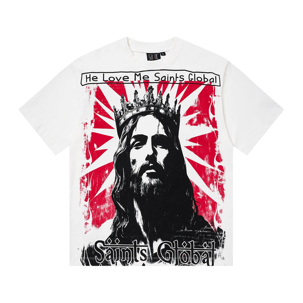 SAINT Jesus Crown Graphic T-Shirt ¡ª hero