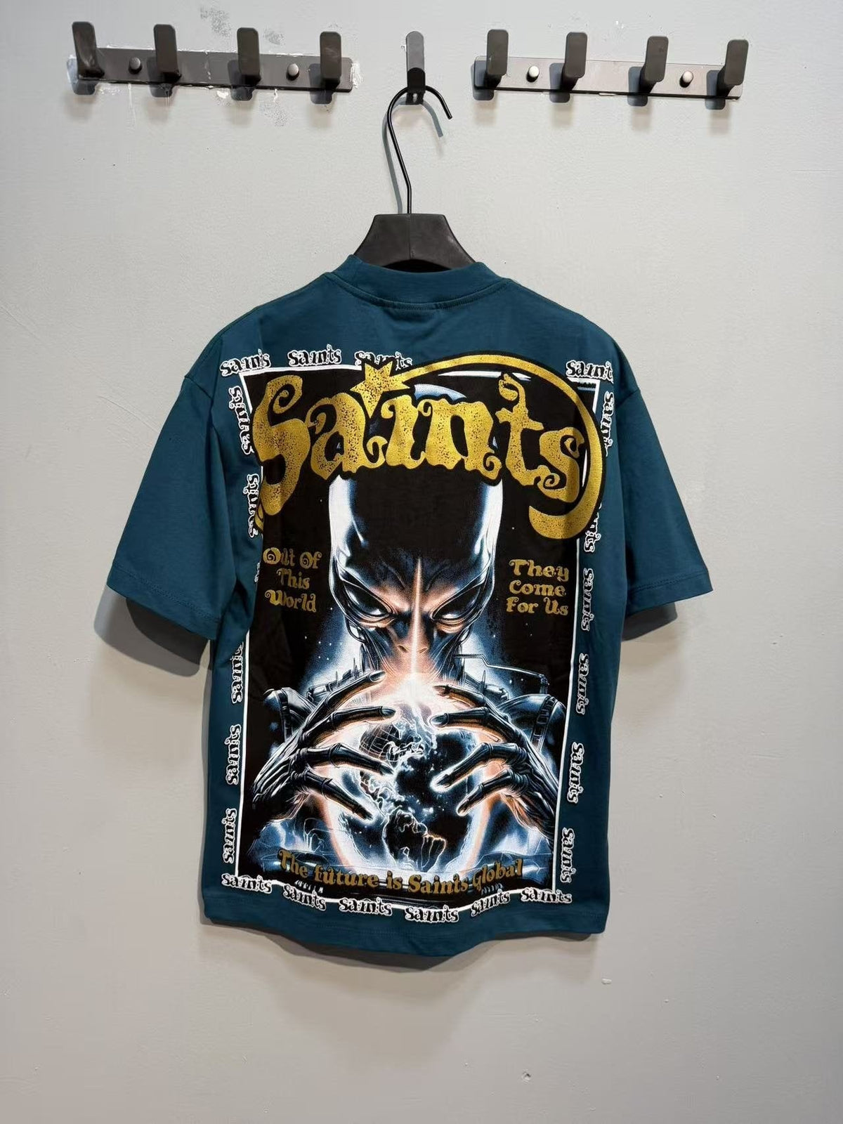 SAINT UFO Alien Graphic Short-Sleeve T-Shirt ¡ª back