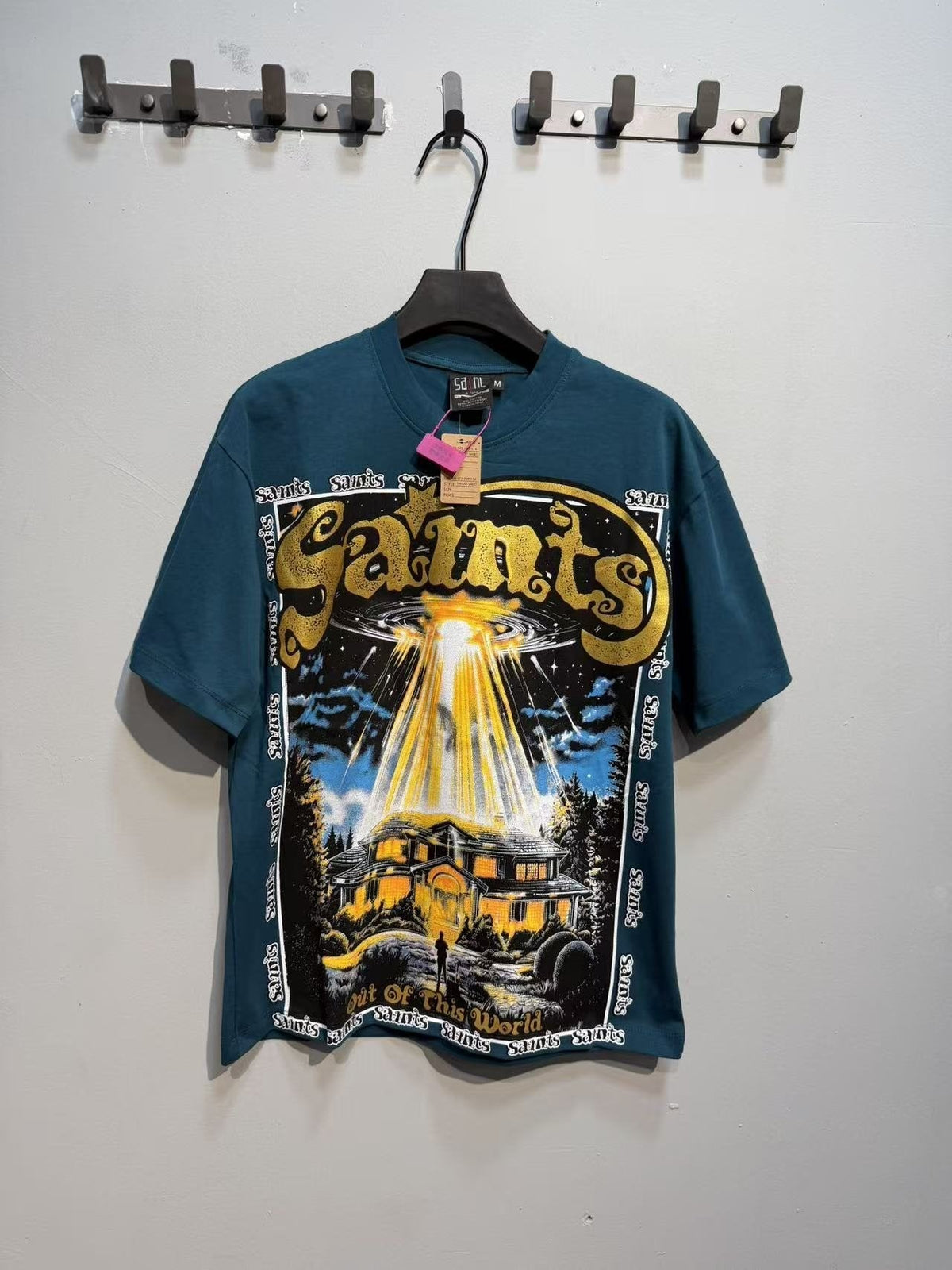 SAINT UFO Alien Graphic Short-Sleeve T-Shirt ¡ª front
