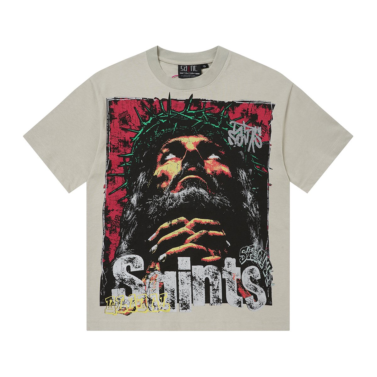 SAINT Portrait Graphic T-Shirt ¡ª front
