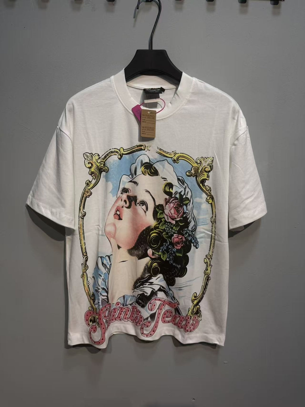 SAINT Portrait & Cross Graphic Short-Sleeve T-Shirt ¡ª context