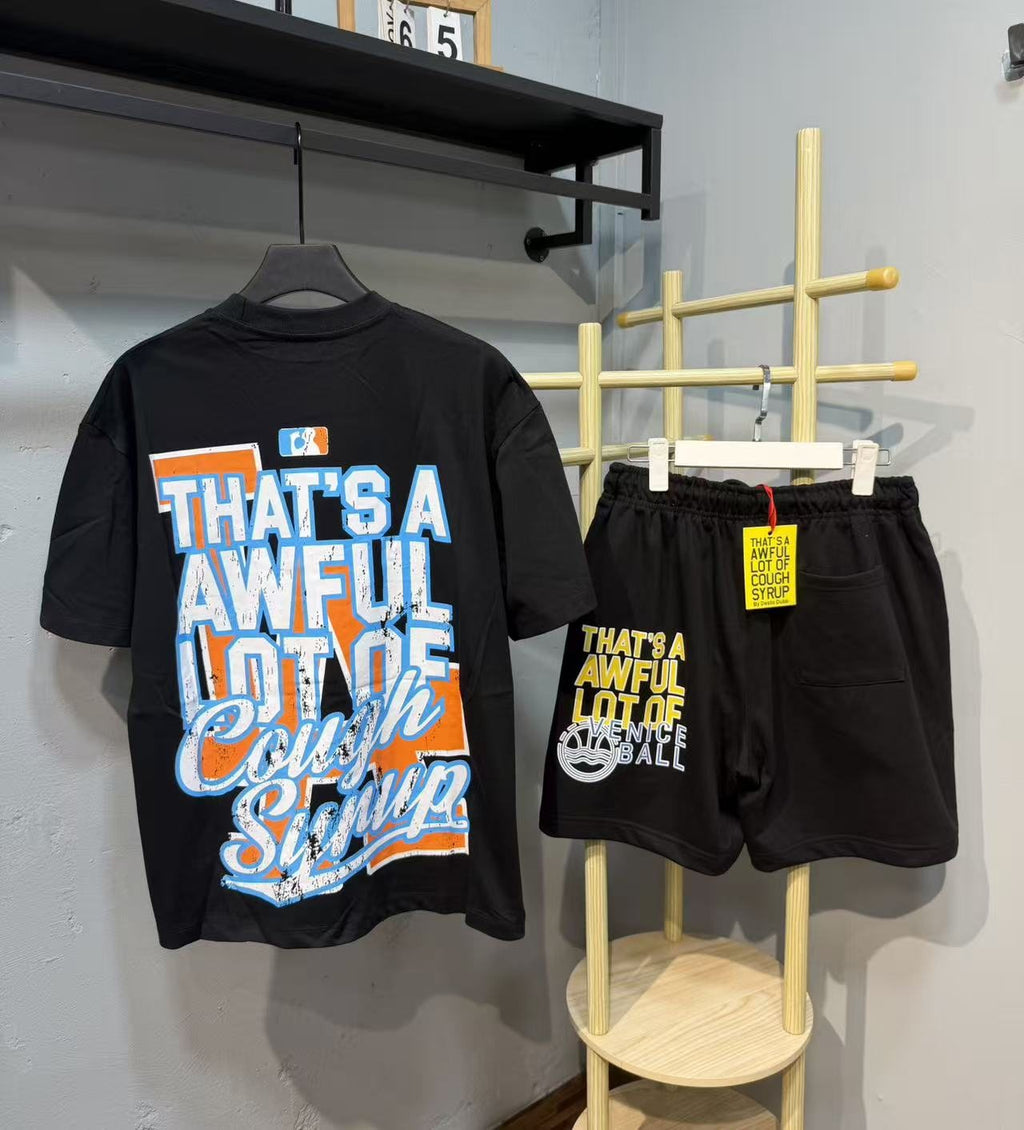 THAT'S A AWFUL LOT OF COUGH SYRUP LA Graphic Short-Sleeve Set ¡ª back
