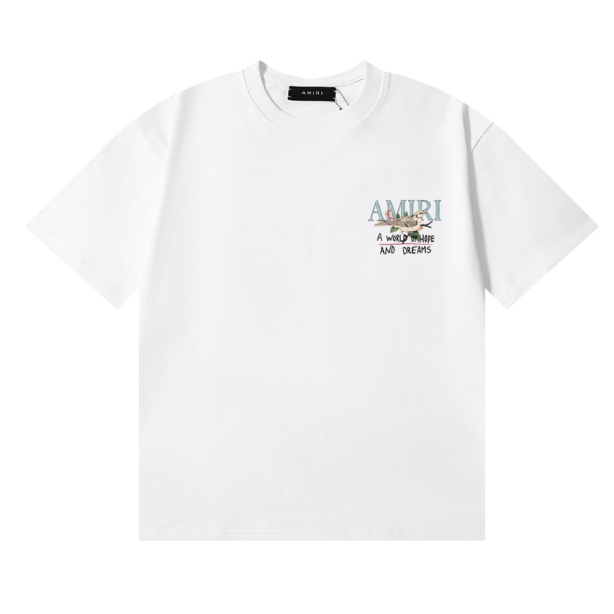 AMIRI Hope and Dreams Bird Graphic T-Shirt ¡ª front