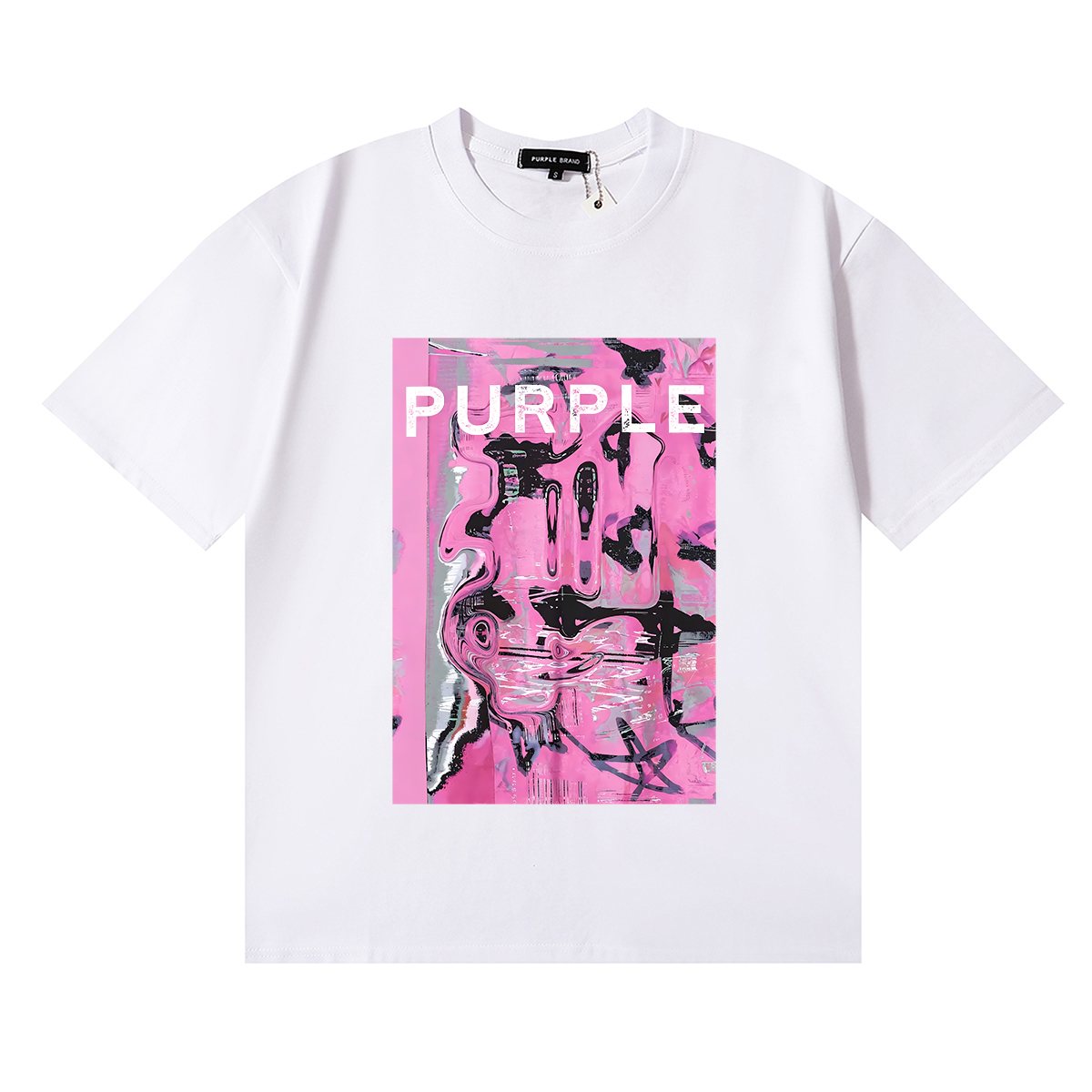 Purple Brand Displaced Graphic T-Shirt ¡ª front
