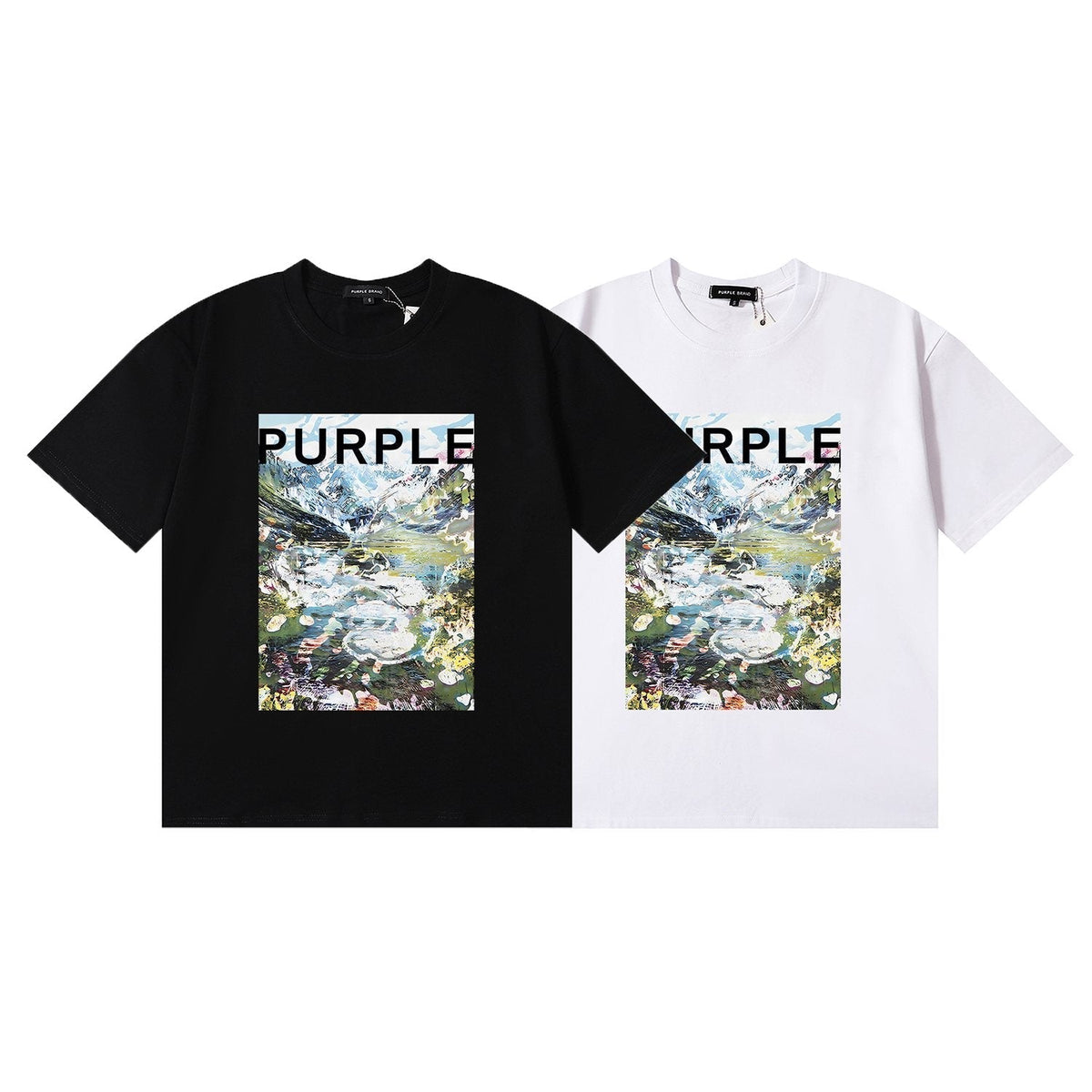 Purple Brand Landscape Graphic Short-Sleeve T-Shirt ¡ª comparison