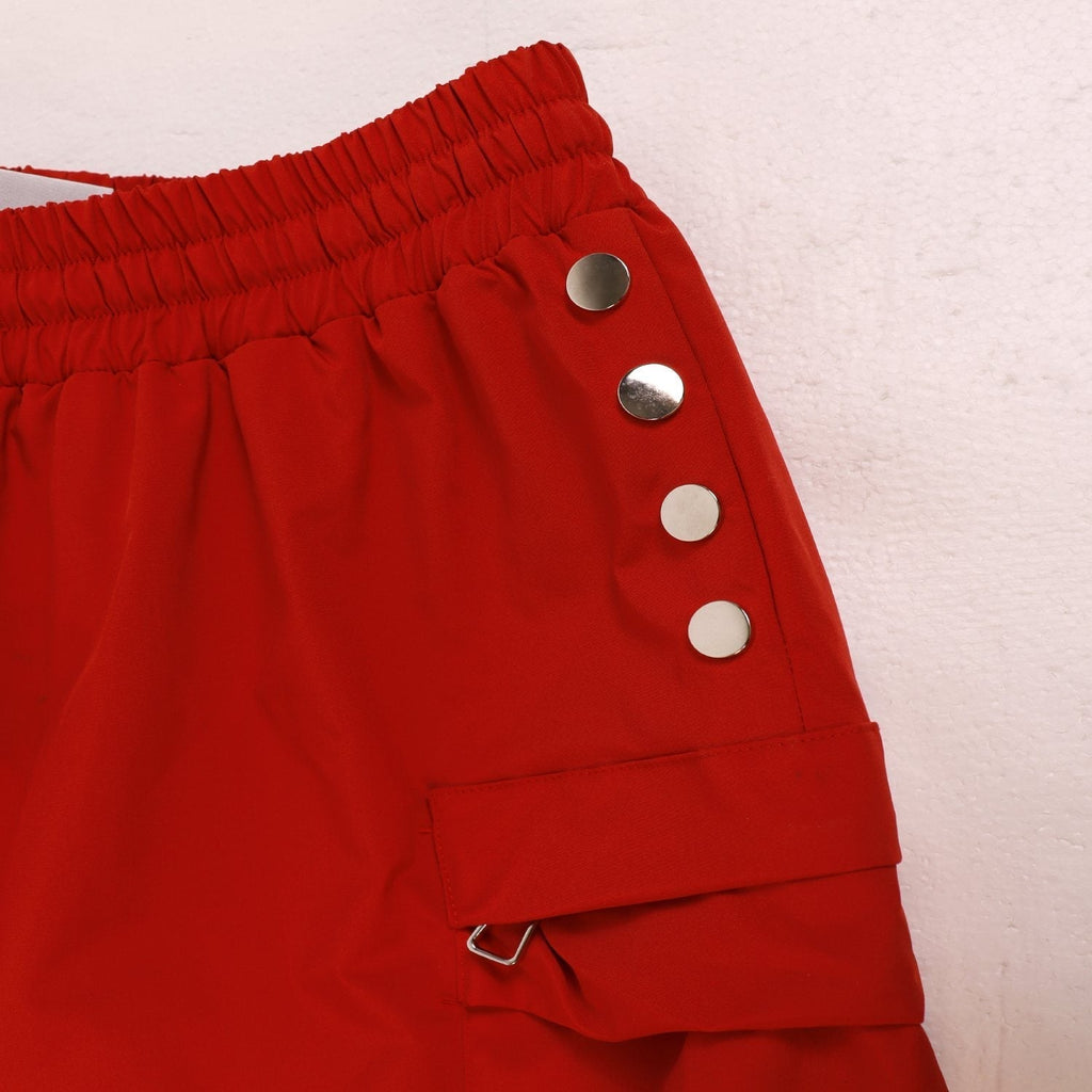 SAINT Vanity Embroidered Snap-Button Cargo Shorts ¡ª detail